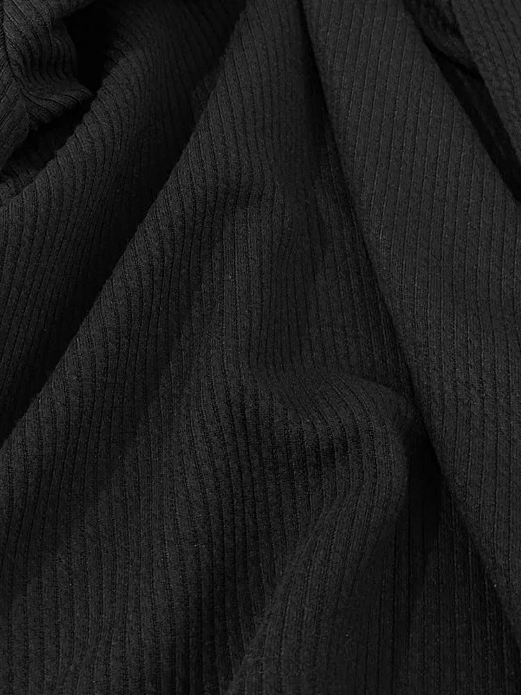 Sporty Cargo Style Knit Matching Set