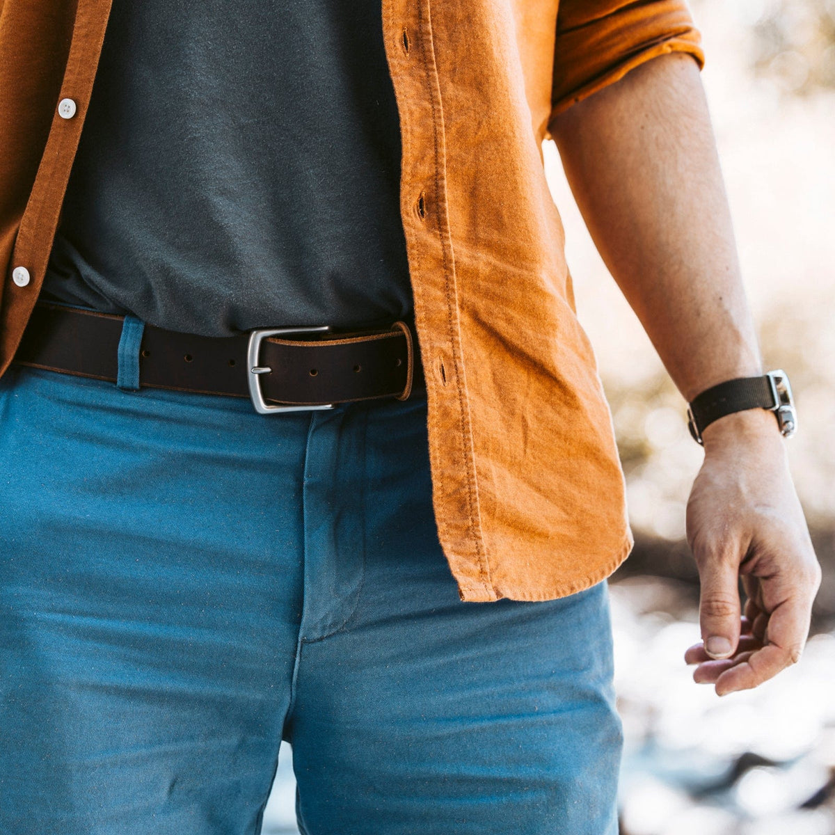 Leather Belt — 1.5" — view 10