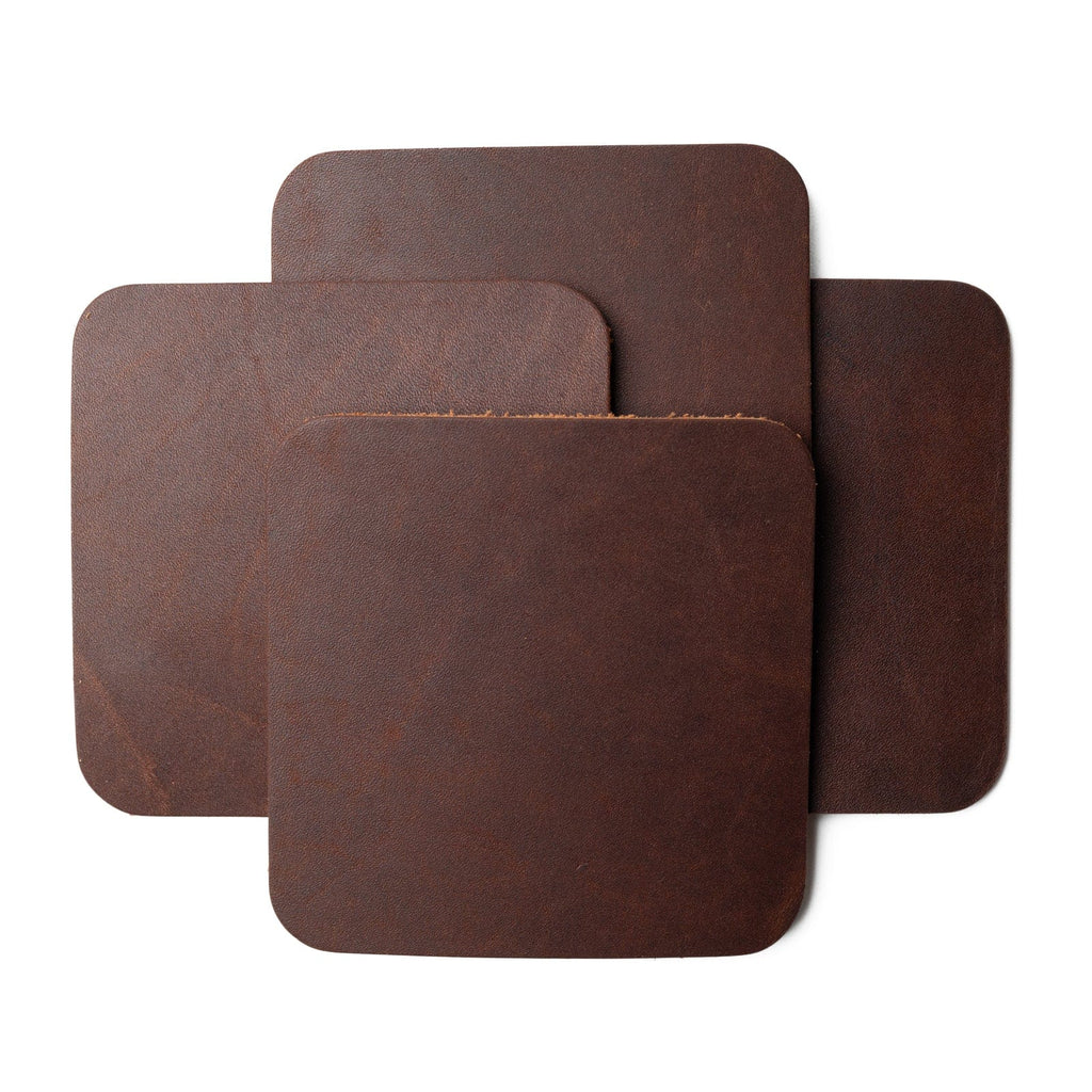 Leather Coasters, Square — Set of 4 — view 5