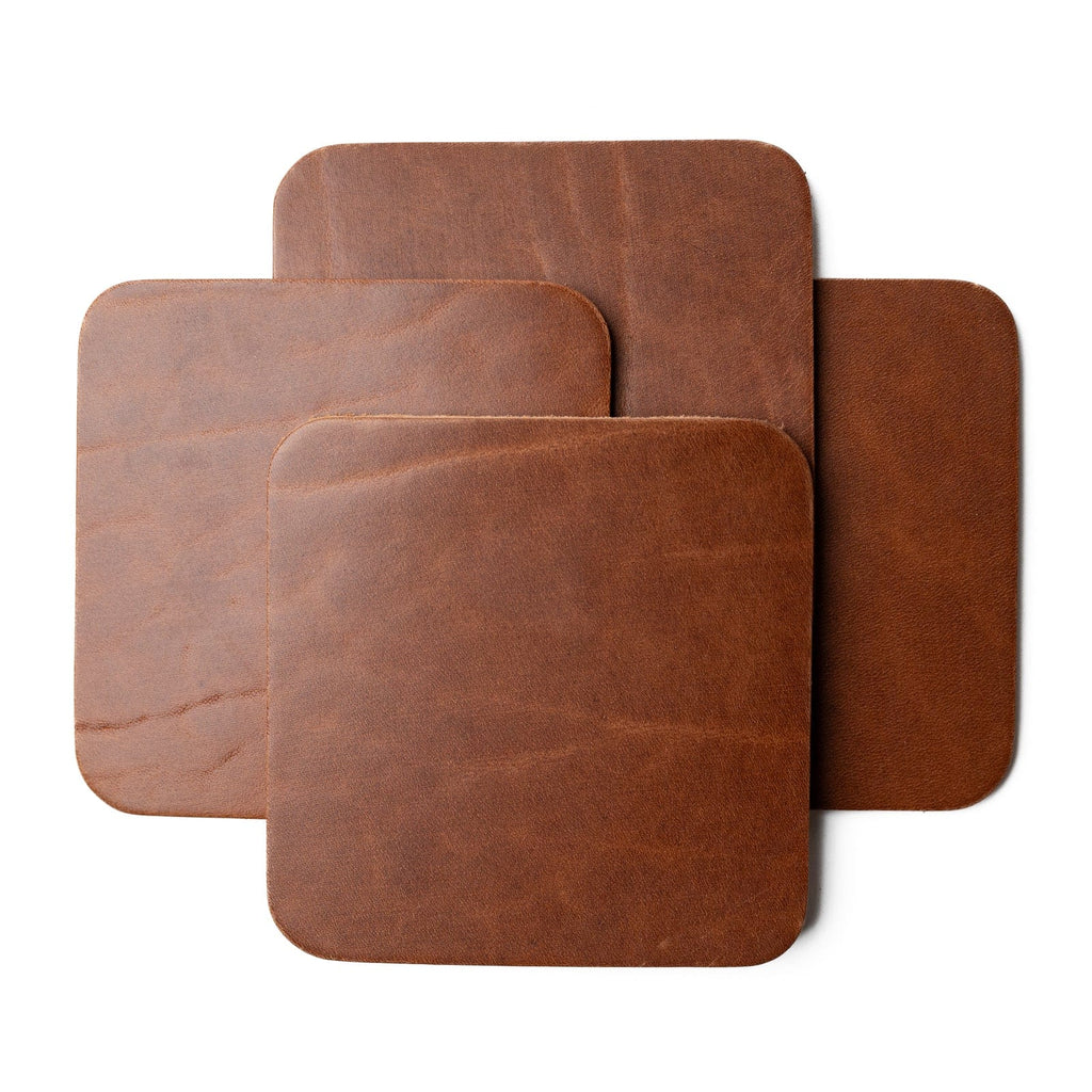 Leather Coasters, Square — Set of 4 — view 1