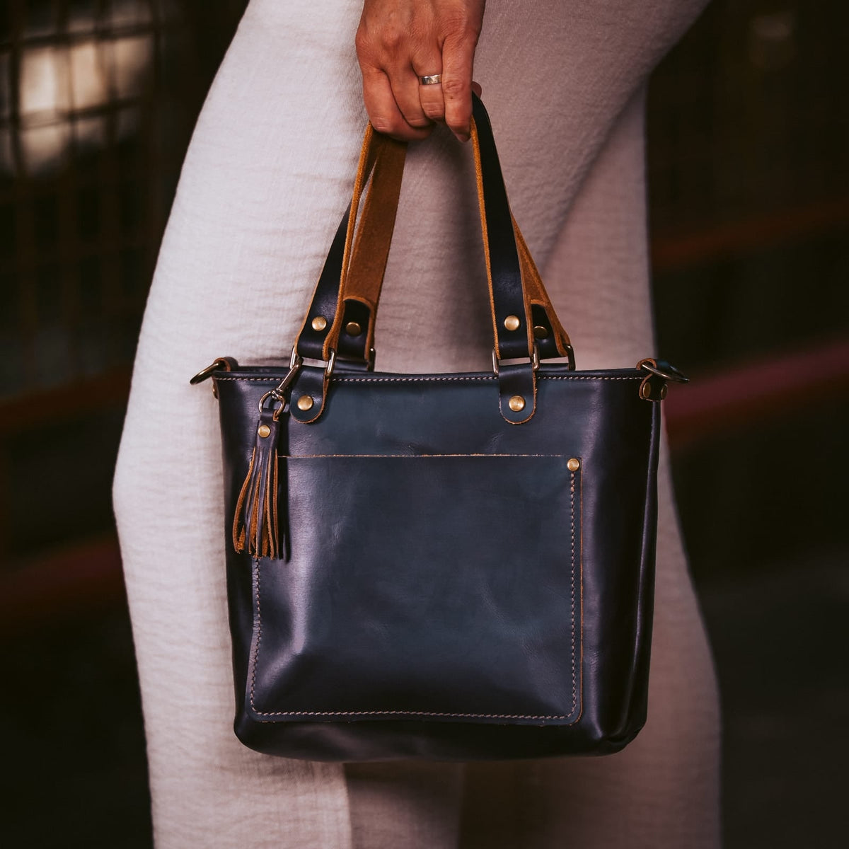 Leather Crossbody Bag — Deluxe — view 28