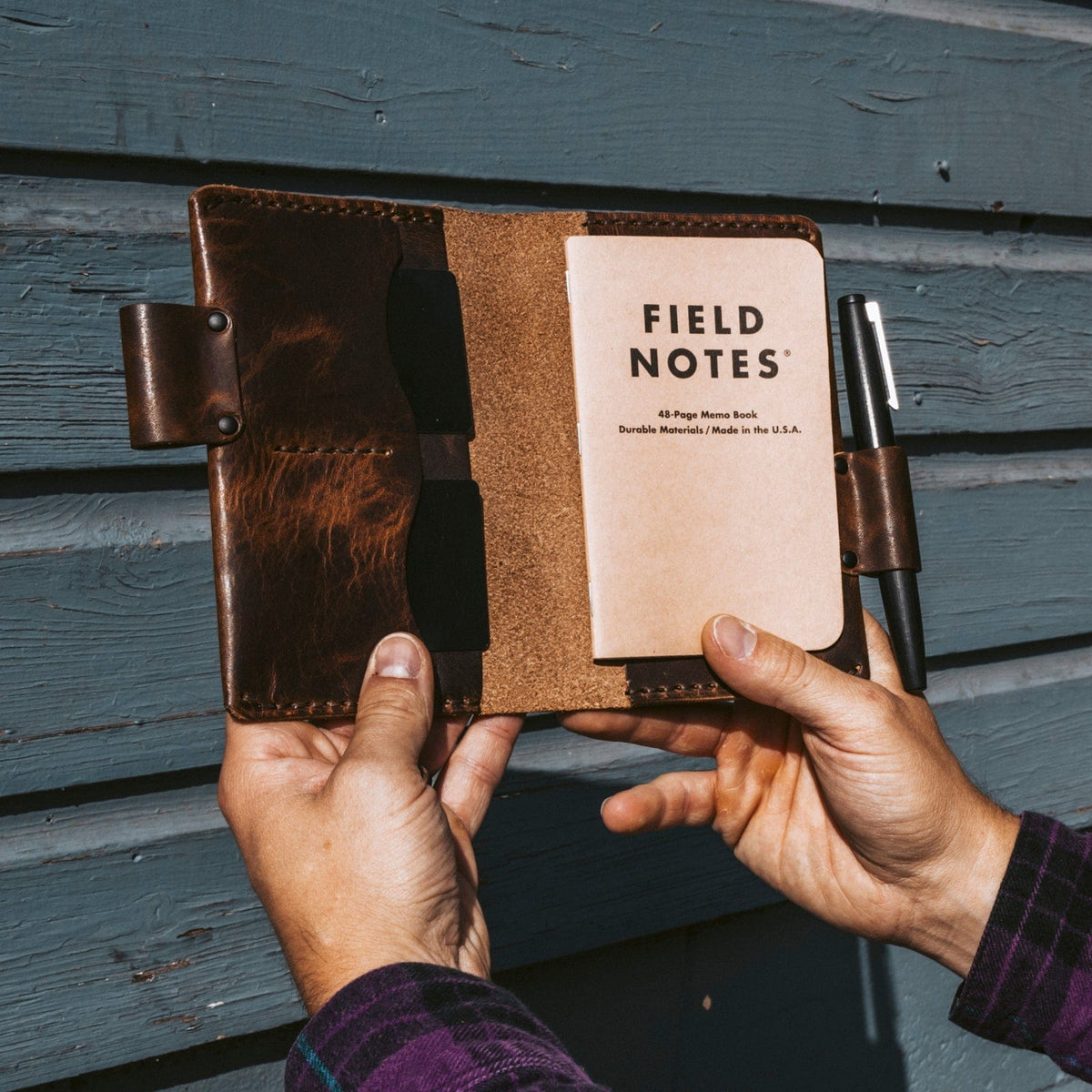 Leather Pocket Notebook Cover — view 2
