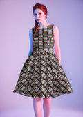 Retrolicious Haunted Book Stacks Vintage Dress