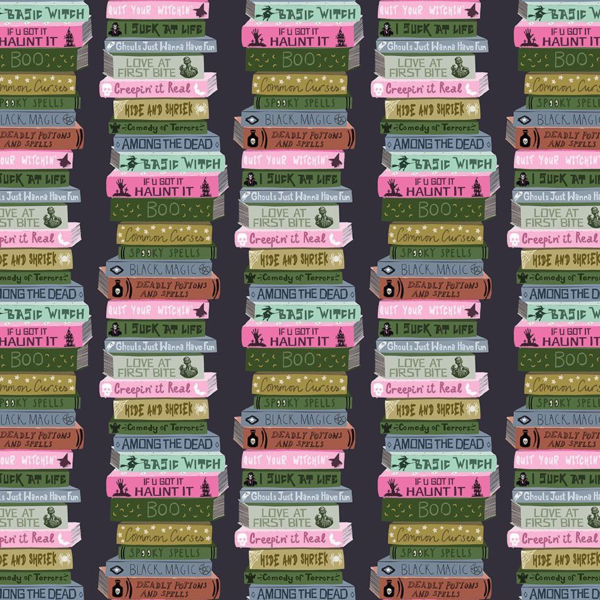 Retrolicious Haunted Book Stacks Vintage Dress