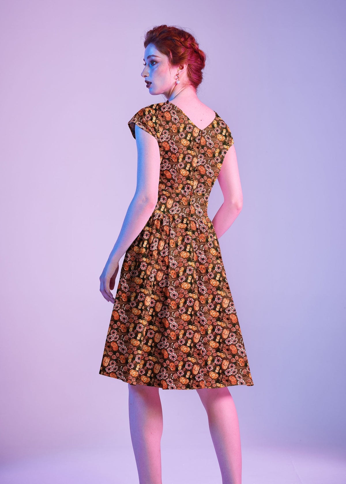 Retrolicious Pumpkins & Flowers Greta Dress