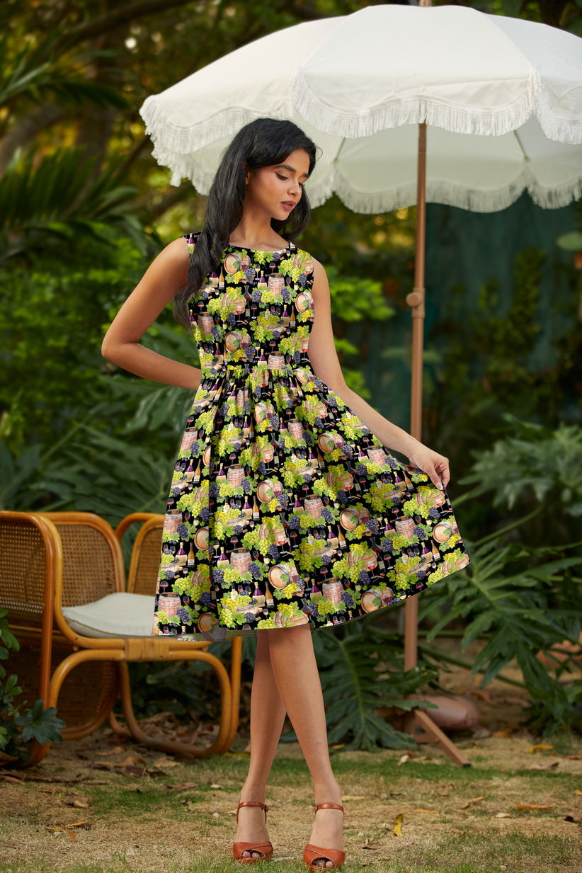 Retrolicious Wine Vintage Dress