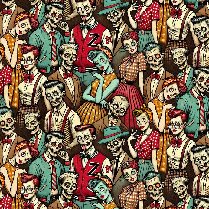 Retrolicious Zombies Vintage Dress
