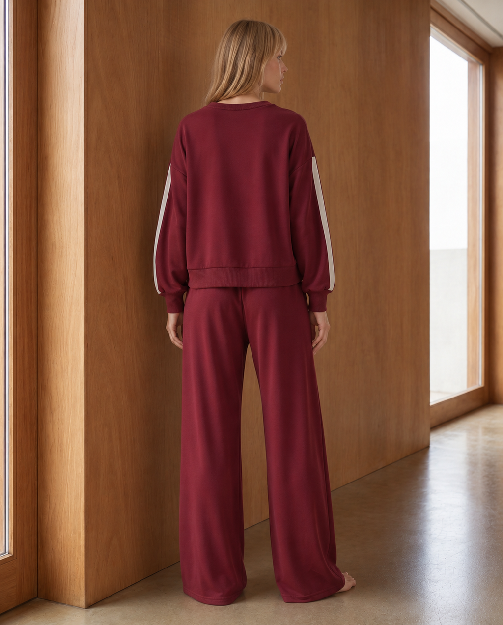 Sportie Pullover Drawstring Sweatpants Set