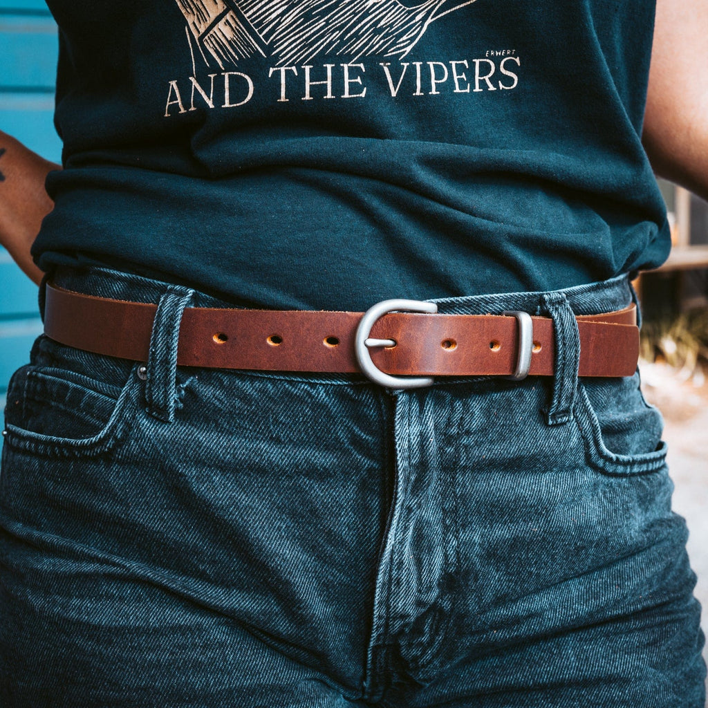 Women's Leather Belt — 1" — view 12