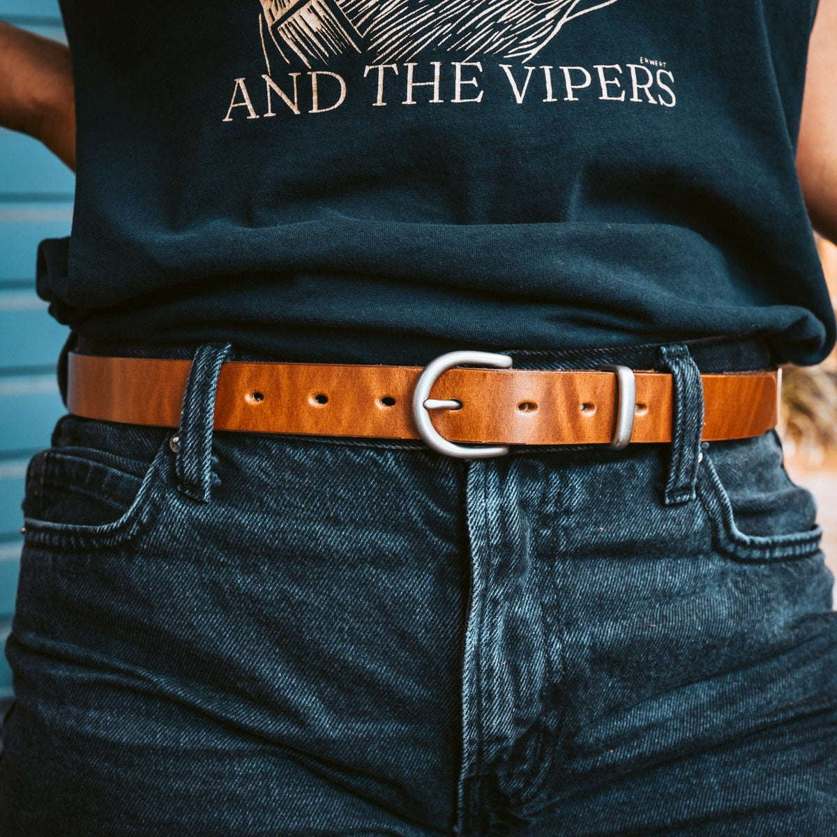 Women's Leather Belt — 1" — view 7